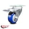 Service Caster 3.5 Inch Blue Polyurethane Wheel Swivel Top Plate Caster with Total Lock Brake SCC-TTL20S3514-PPUB-BLUE - alternate 1